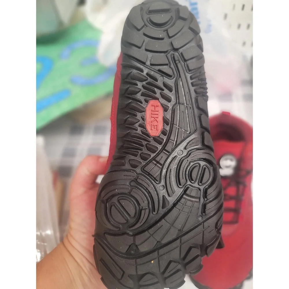 Hike Footwear Winter Snow Boots Waterproof Ankle Booties Red‎